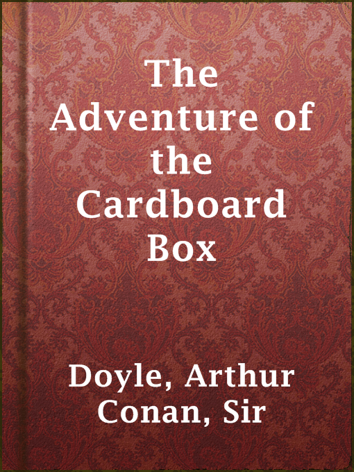 Cover image for The Adventure of the Cardboard Box